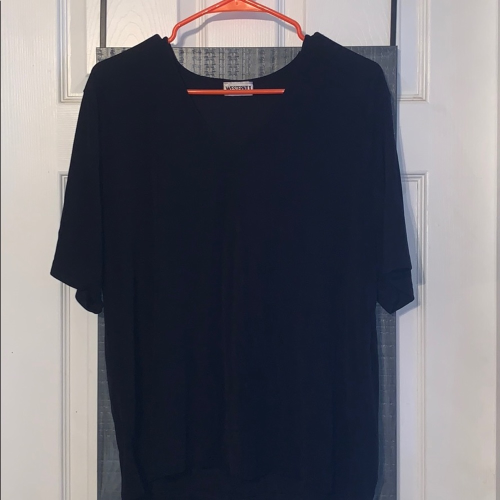 Black V blouse by western 2